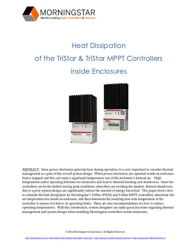 White Paper Heat Dissipation GenStar MPPT